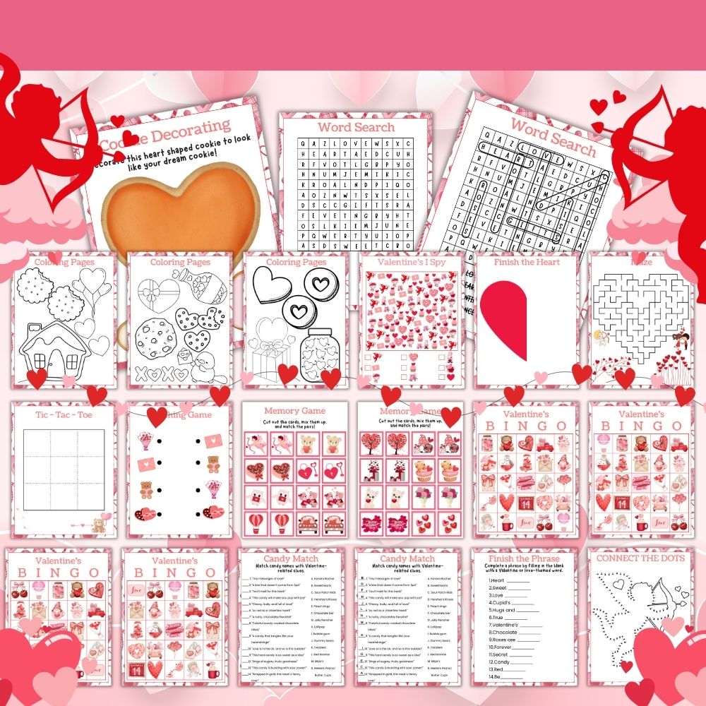 Valentine Cookie Kit Printable Bundle