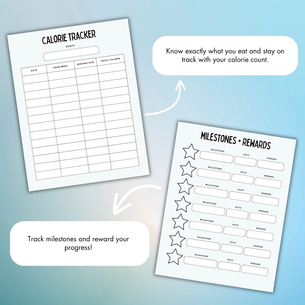 PLR Weight Loss Journal | Printable Editable Fitness Templates