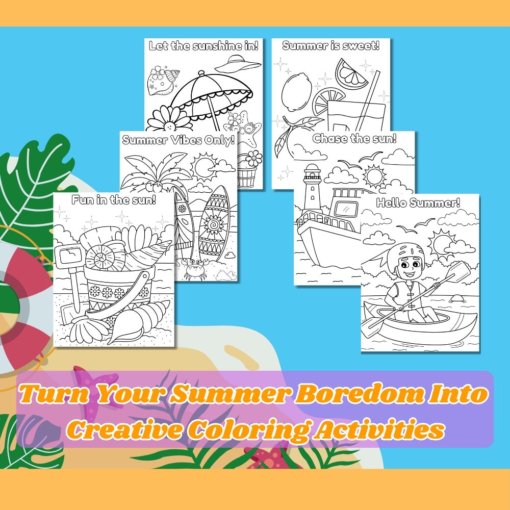Summer Boredom Buster Pack – 34 Printable Activities