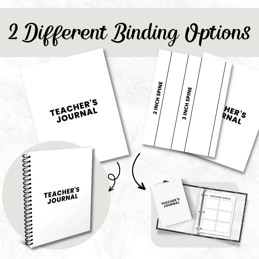 PLR Teacher Journal - Plain Design | Journals for teachers | My Store
