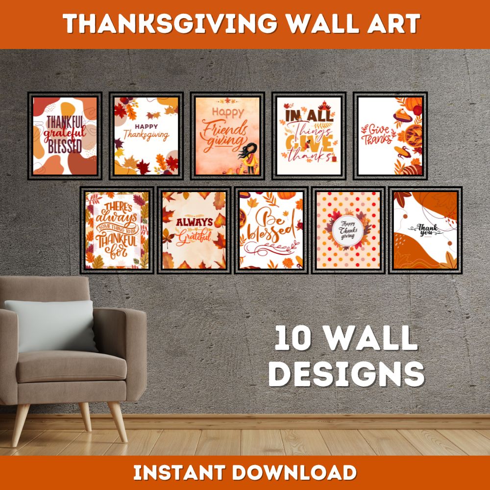Thanksgiving Wall Art & Banner