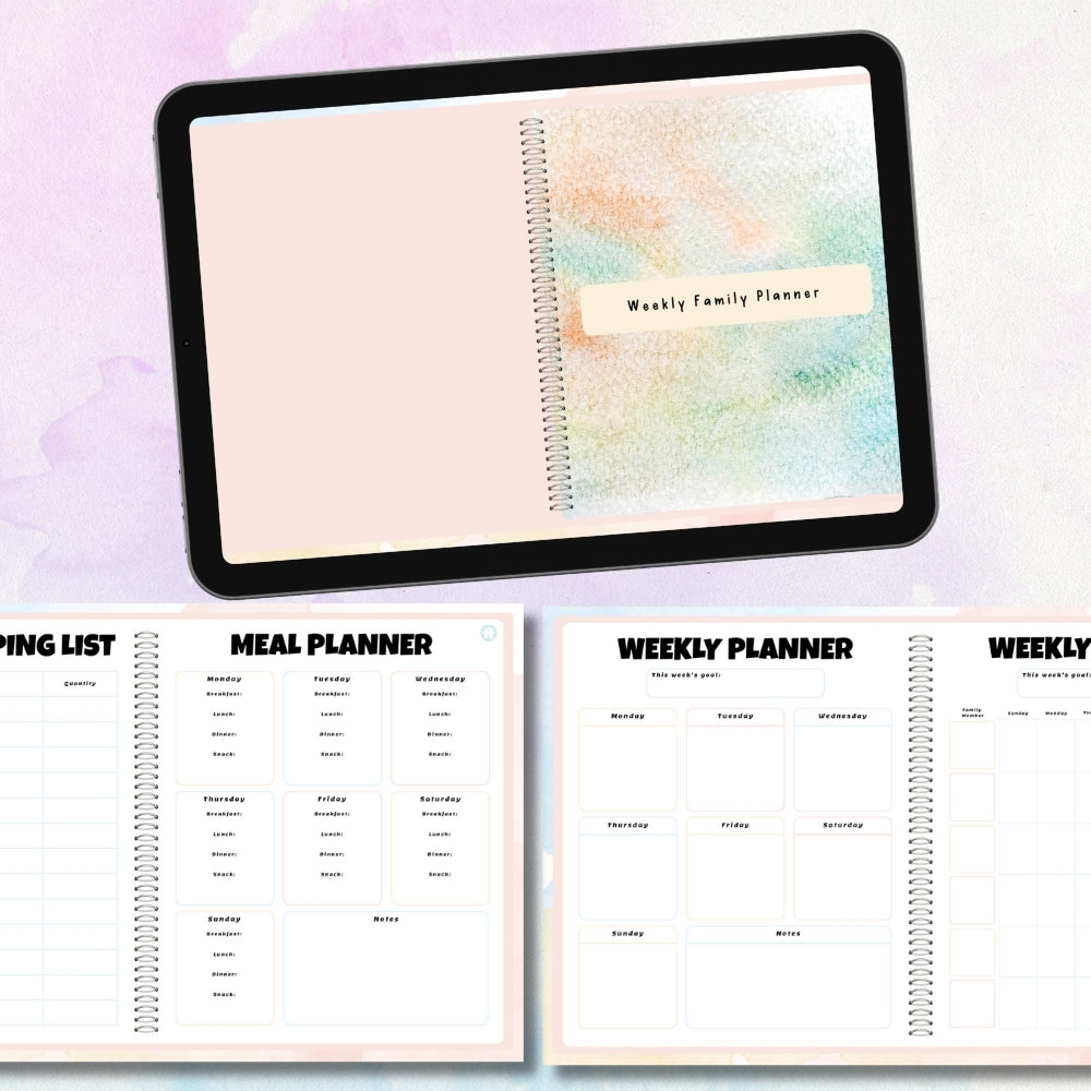 Digital Weekly Family Planner