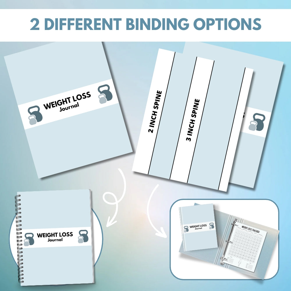 PLR Weight Loss Journal | Printable Editable Fitness Templates