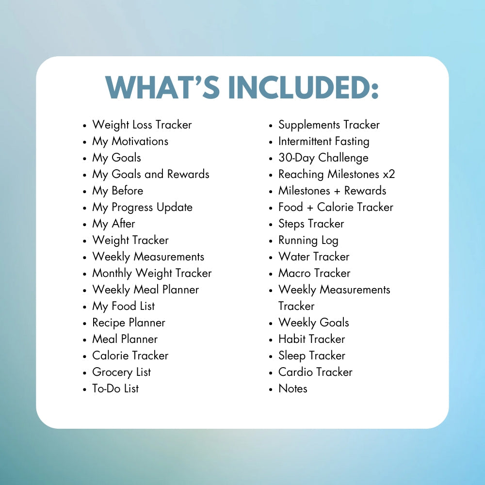 PLR Weight Loss Journal | Printable Editable Fitness Templates