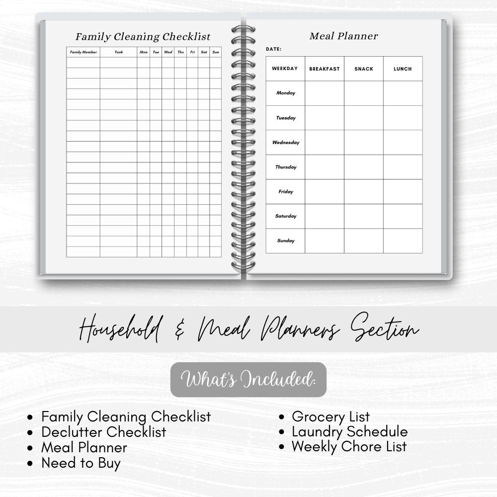 PLR Black and White Mom to Be + Busy Mom Planner | Journals for moms | My Store