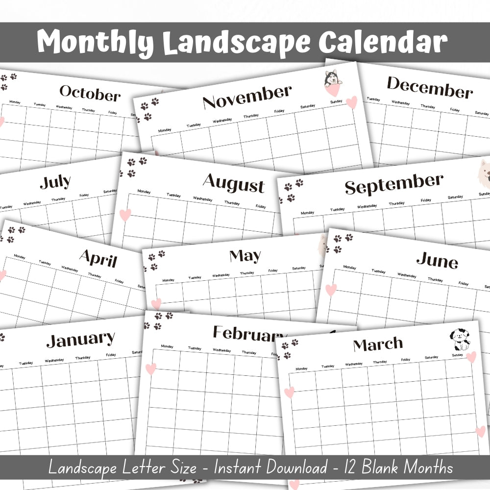 PLR Dog Care Planner | Black & White Editable Pet Organizer