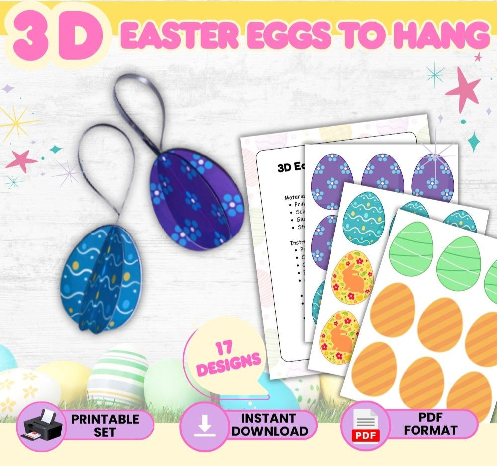 3D Easter Eggs to Hang