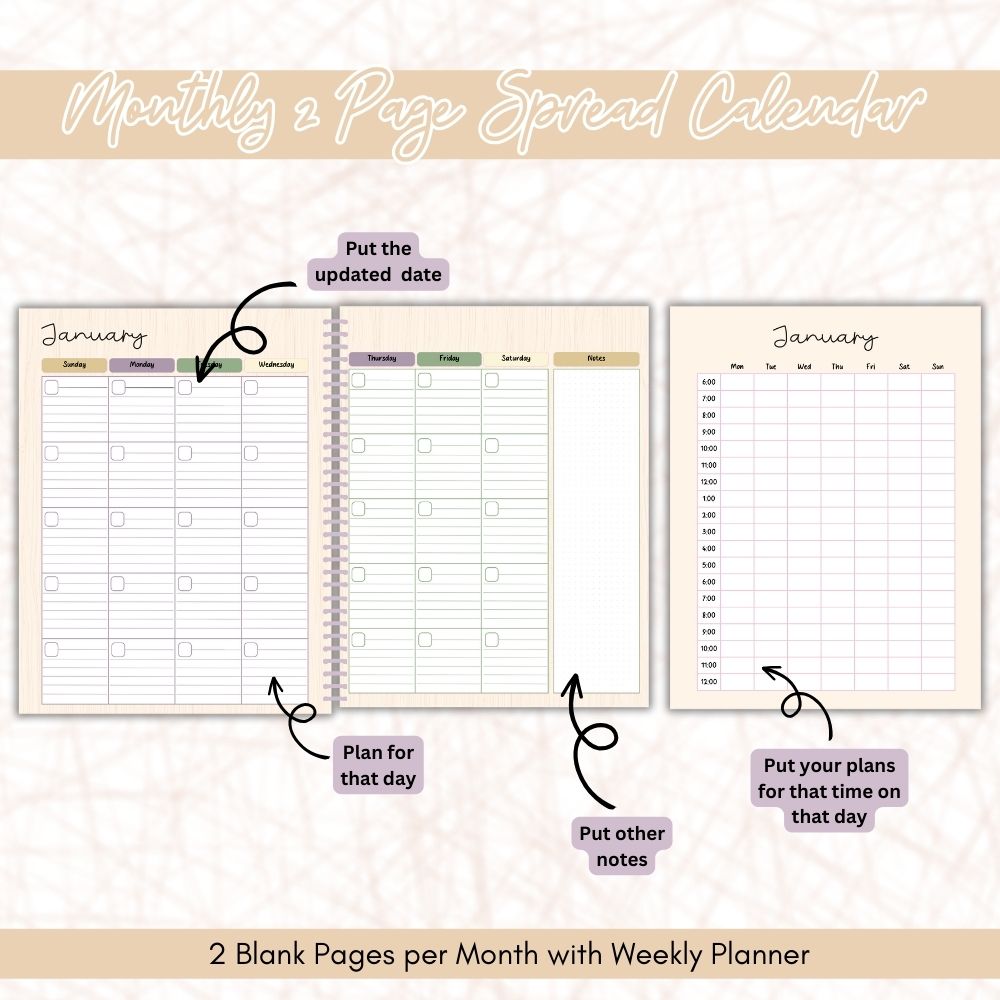ADHD Planner | Flower Design for Focus Organization & Calm