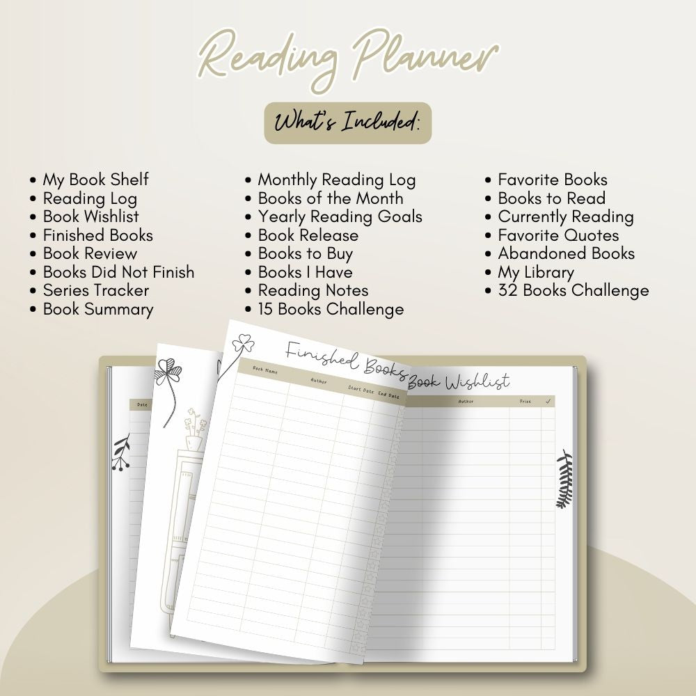 ADHD Planner With Floral Theme Design