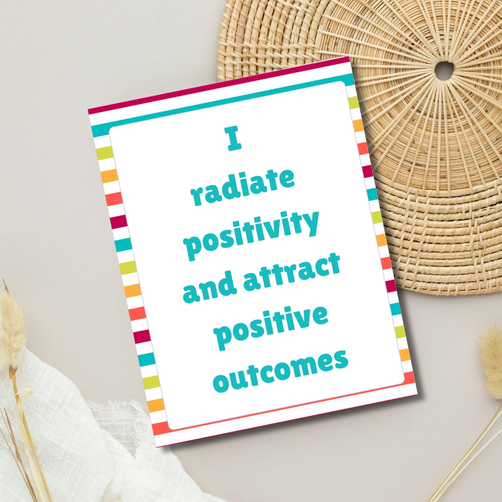 Affirmation Card Bundle Stripe Design