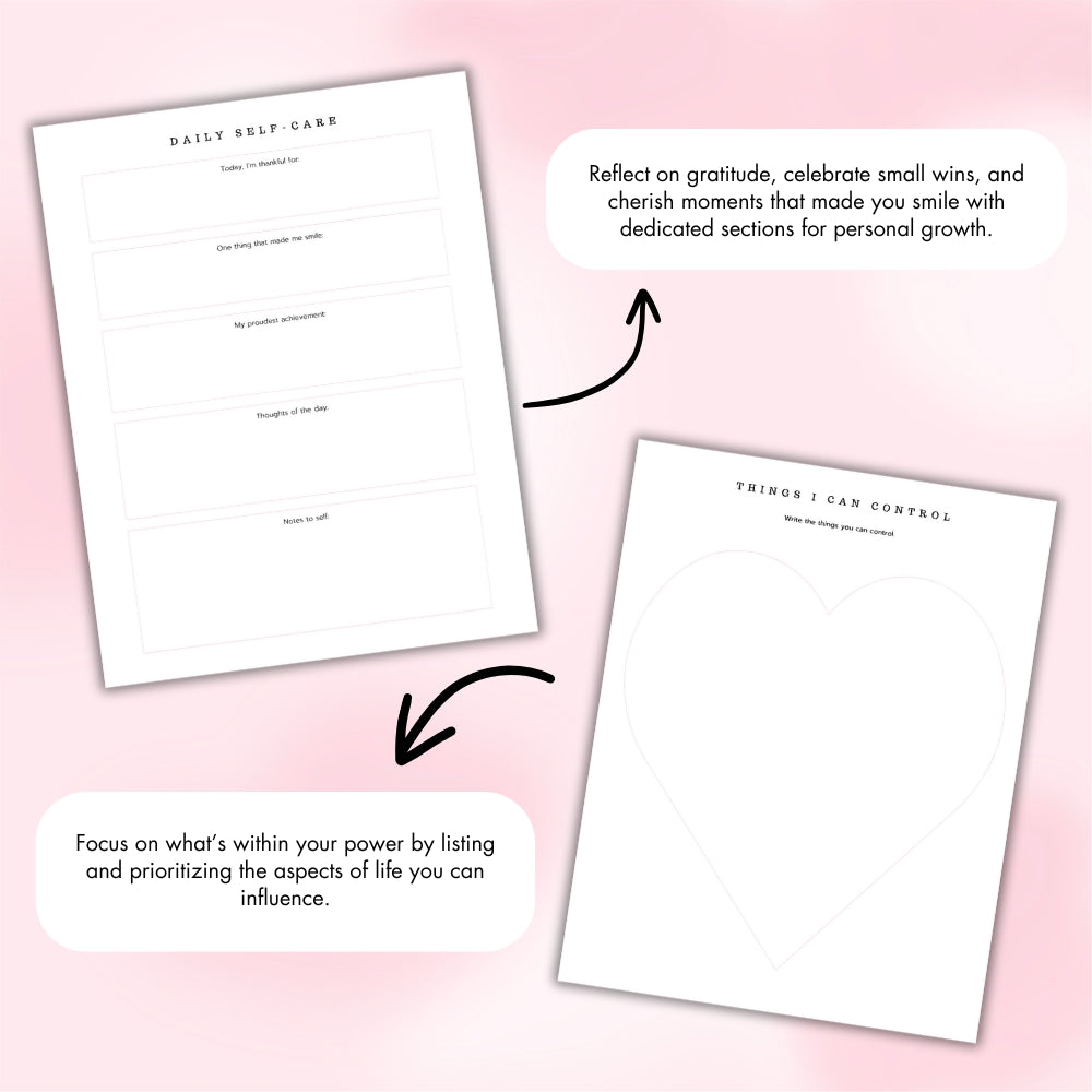 PLR Anxiety Planner | Printable & Editable Mental Health Templates