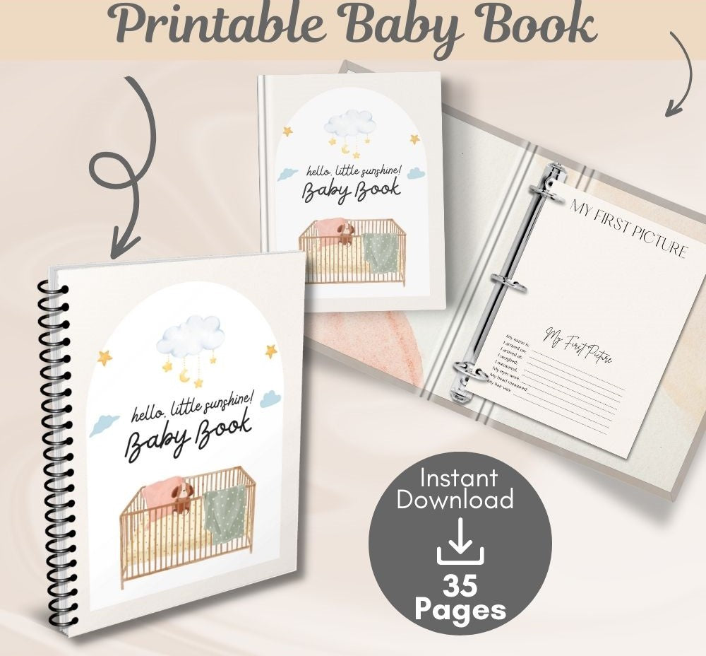 PLR Printable Baby Book | Journals for baby memories | My Store