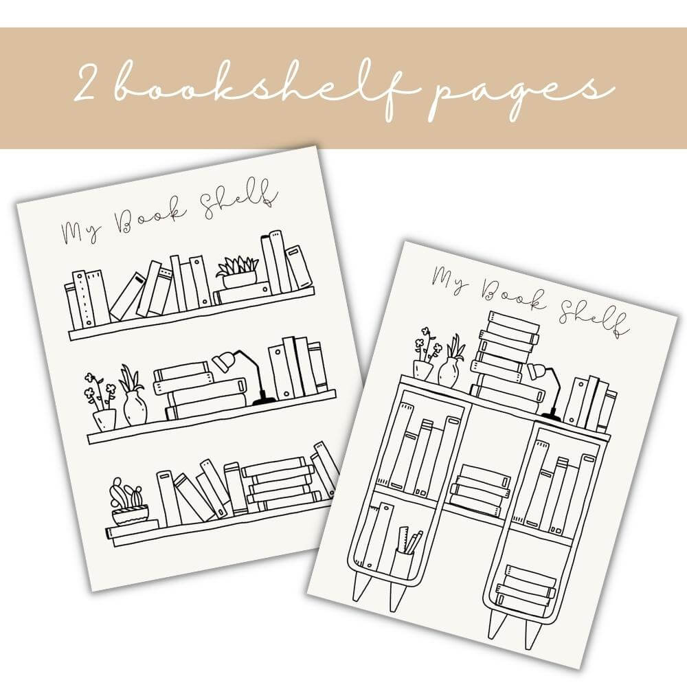 PLR Beige Reading Planner | Editable Book Tracker & Journal