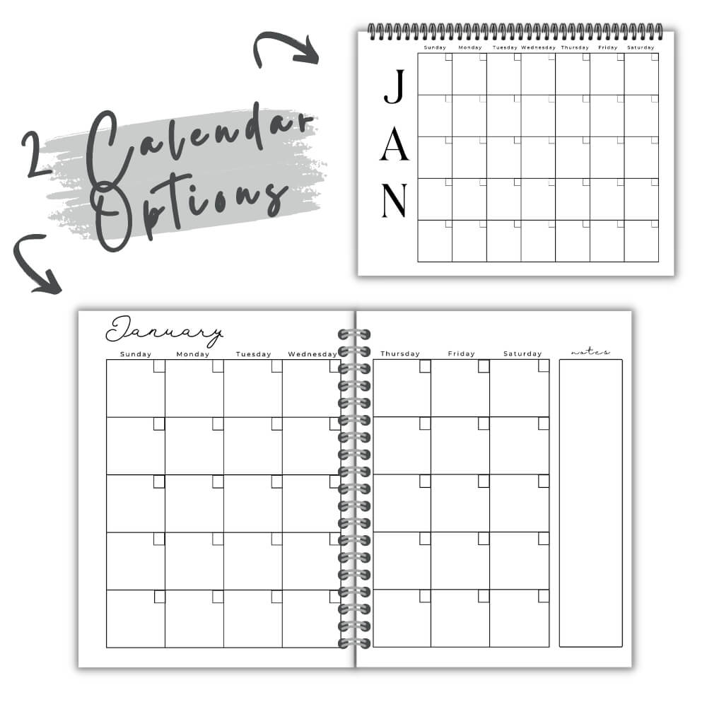PLR Business Planner for Content Creators | Black & White Templates