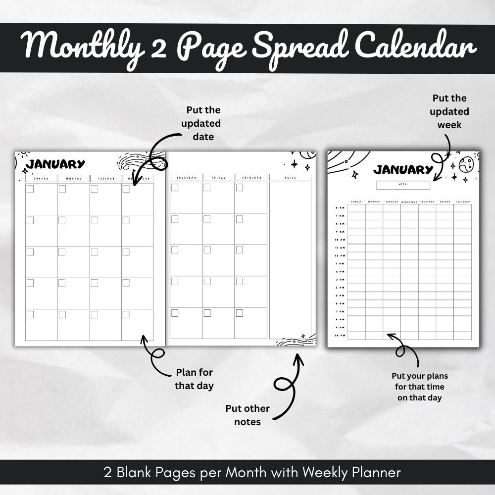 Brain Dump Journal – 63 Page Printable PLR Planner