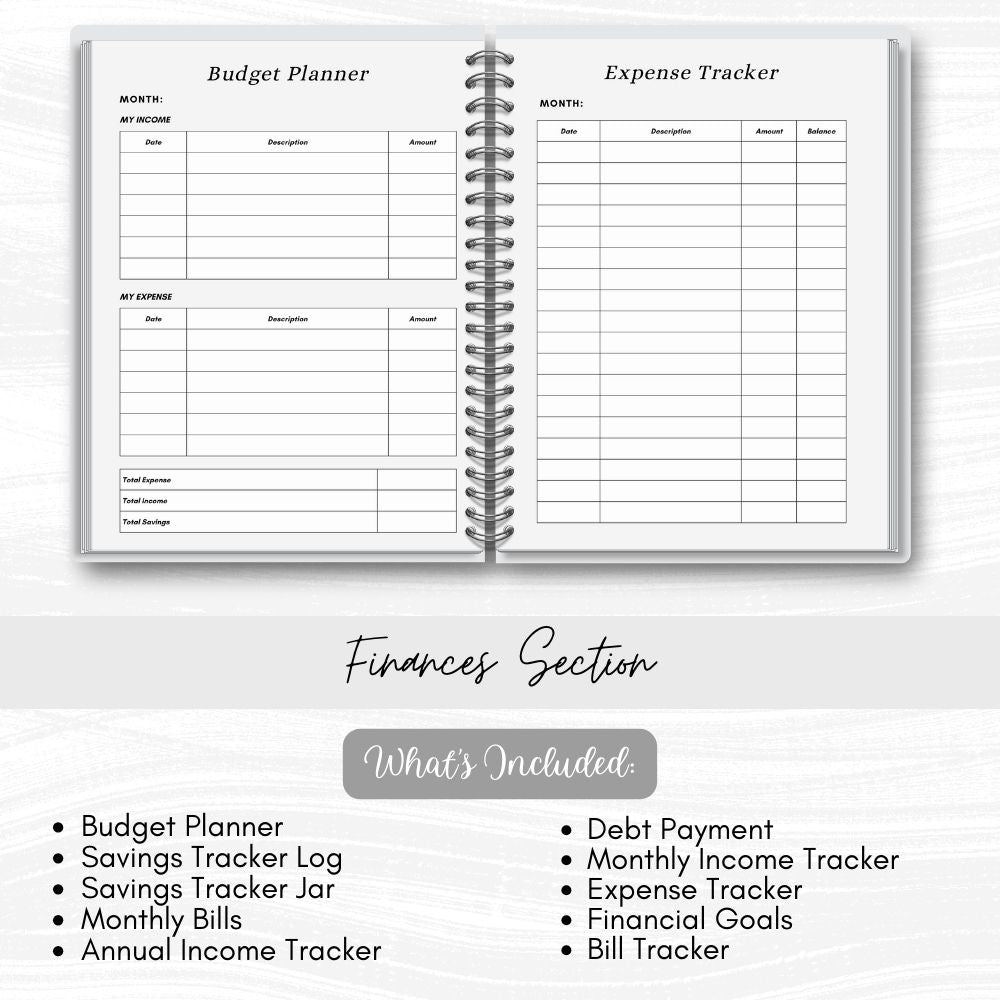 PLR Black and White Mom to Be + Busy Mom Planner | Journals for moms | My Store