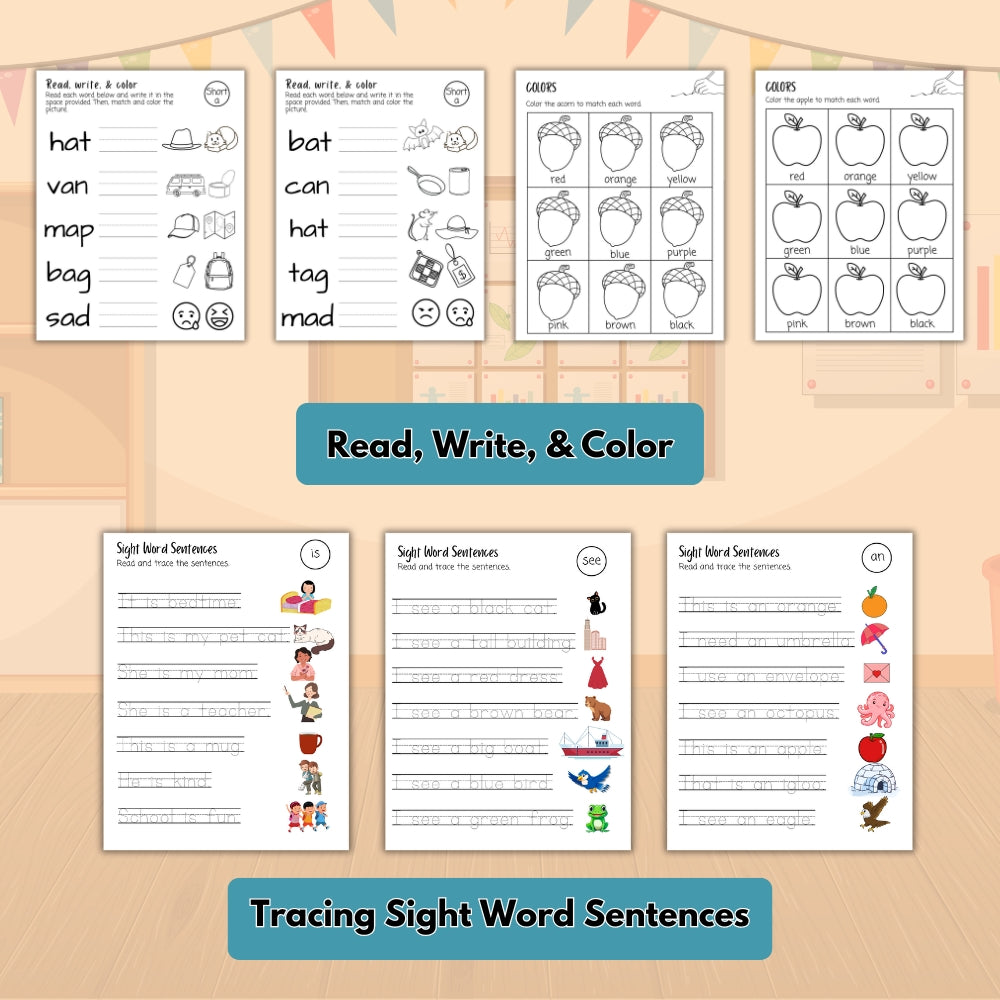 Preschool Worksheets – 30 Fun & Educational Printables