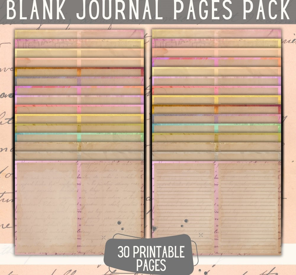 PLR Blank Journal Pages | Journals for writing and creativity | My Store