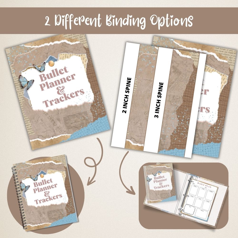 PLR Blue Bullet Planners & Trackers | Editable Productivity Templates