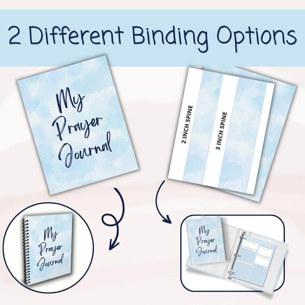 Blue Prayer Journal – Faith Planner Printable PLR