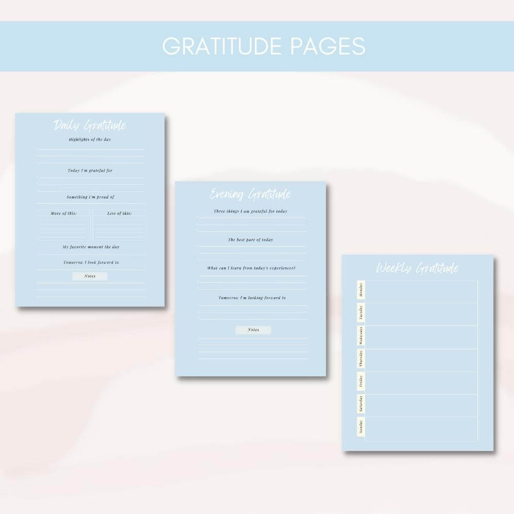 Blue Prayer Journal – Faith Planner Printable PLR