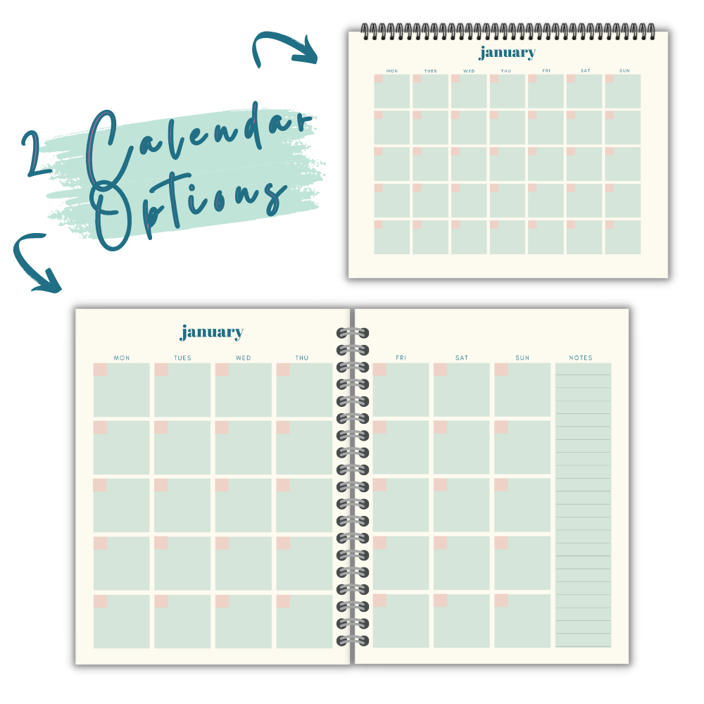 Green Busy Mom Planner
