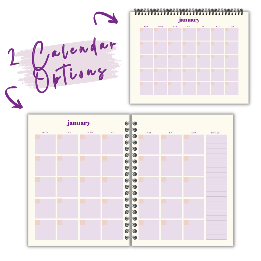 Purple Busy Mom Planner