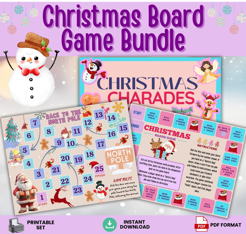 Christmas Printable Board Game