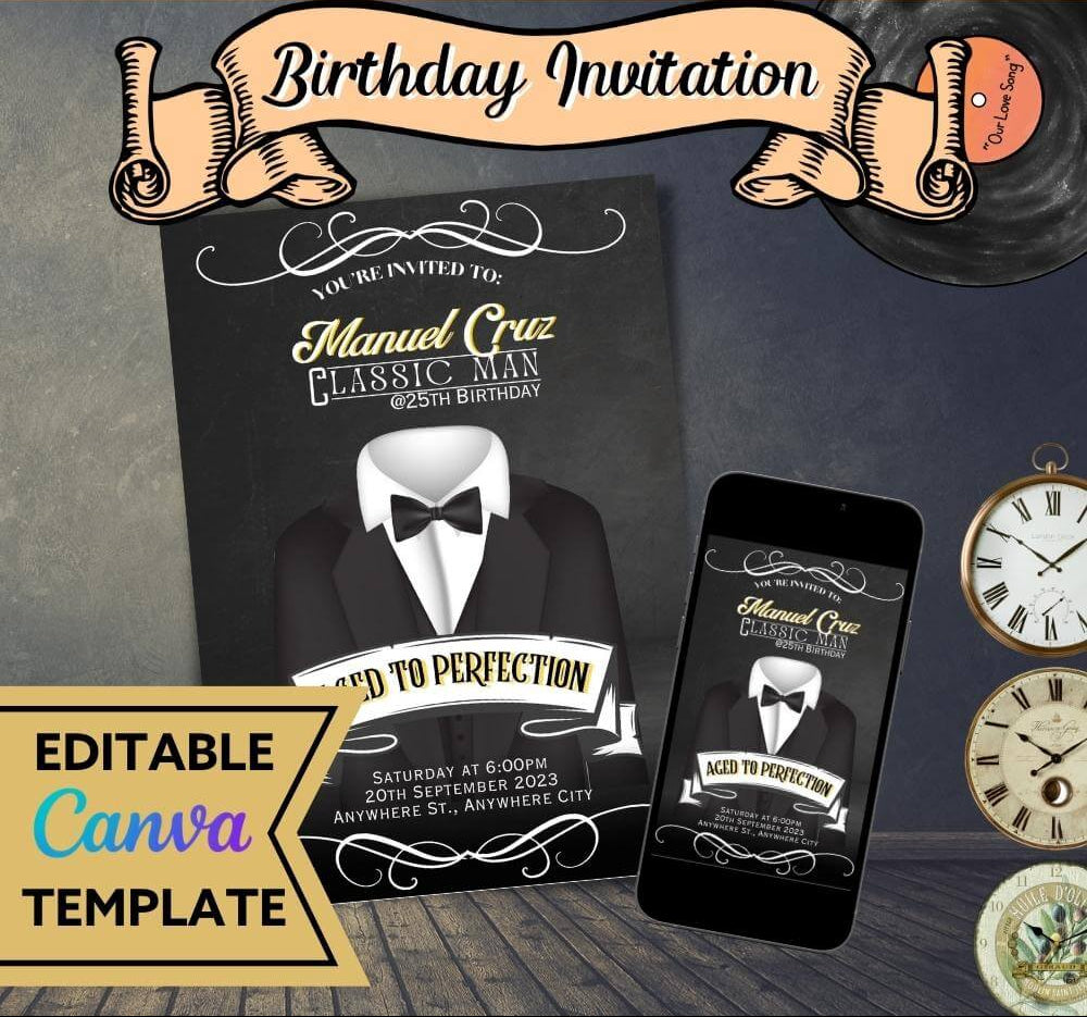 Classic Birthday Invitation