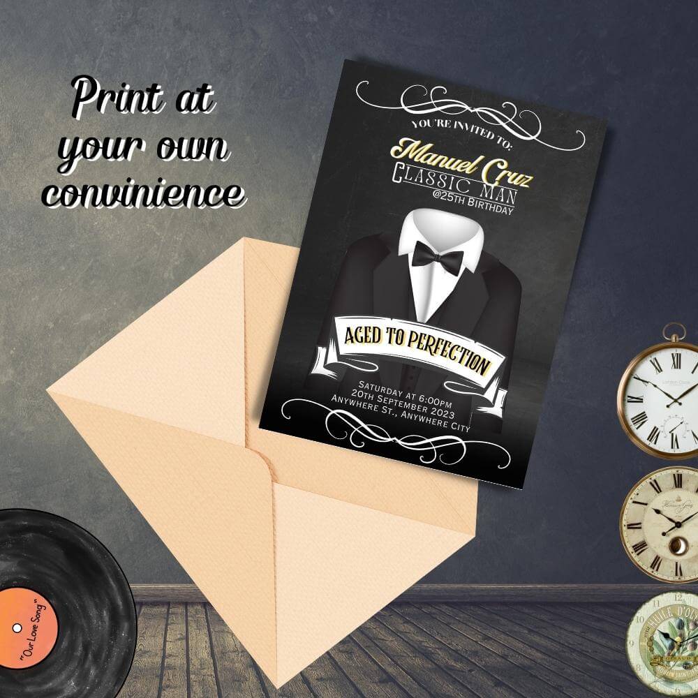 Classic Birthday Invitation