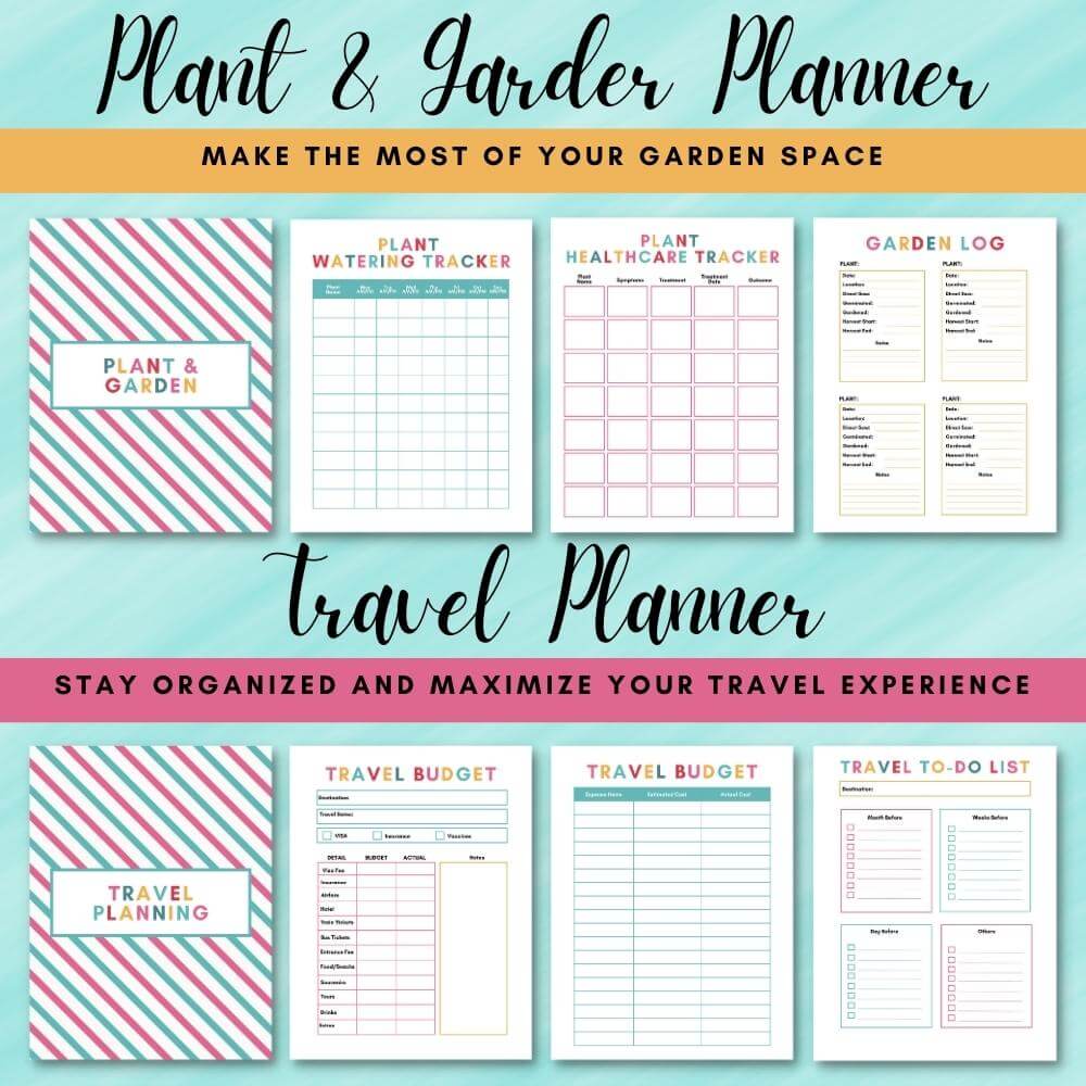 PLR Home Management Planner | Multicolor Editable Binder Templates