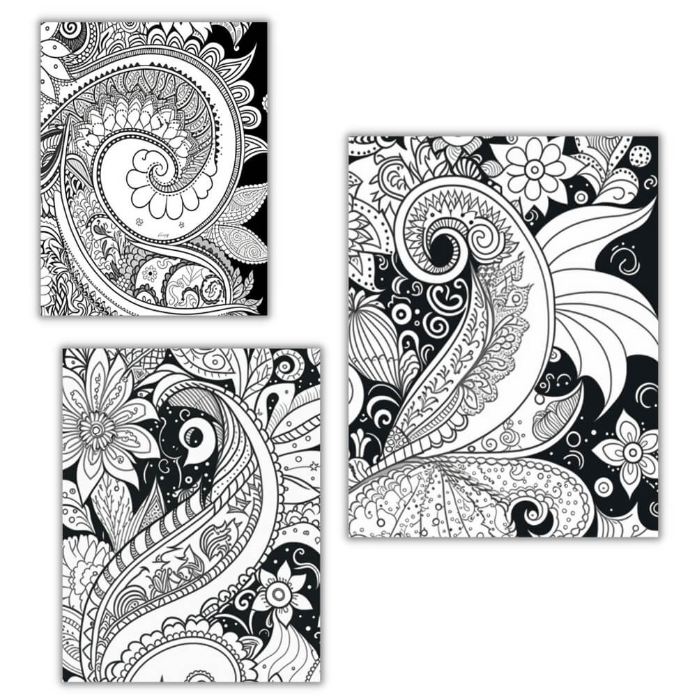 Paisley Coloring Pages - 11 Printable Designs