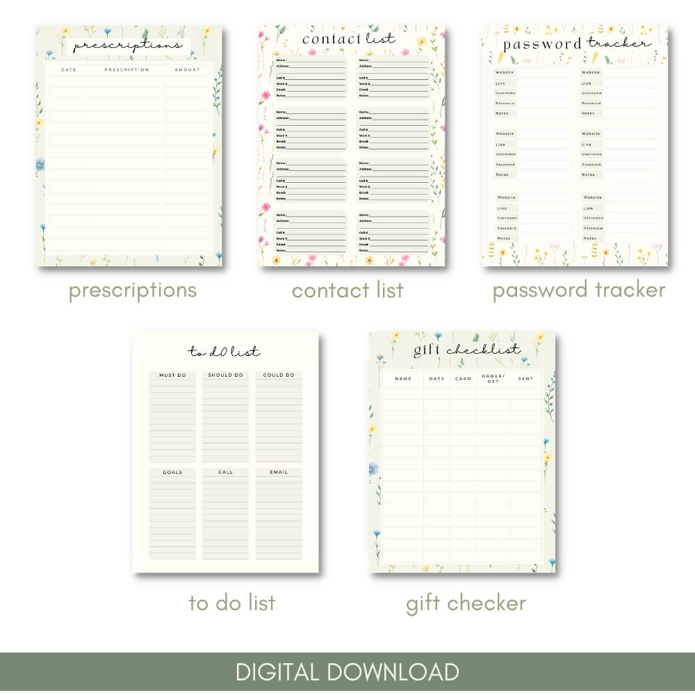 Floral Business Planner | Content Creator’s Tool for Growth & Organization