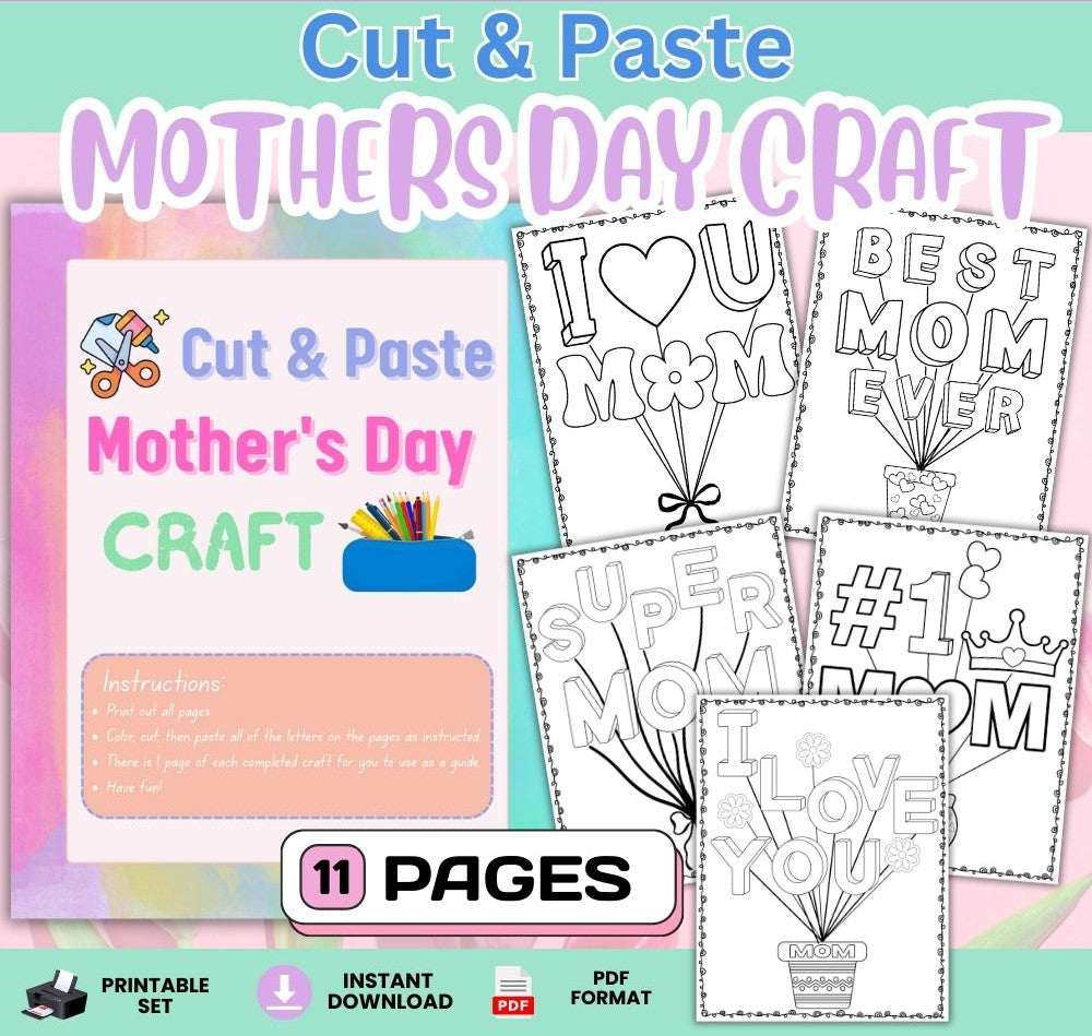 Printable Mother’s Day Craft – 5 Creative DIY Projects