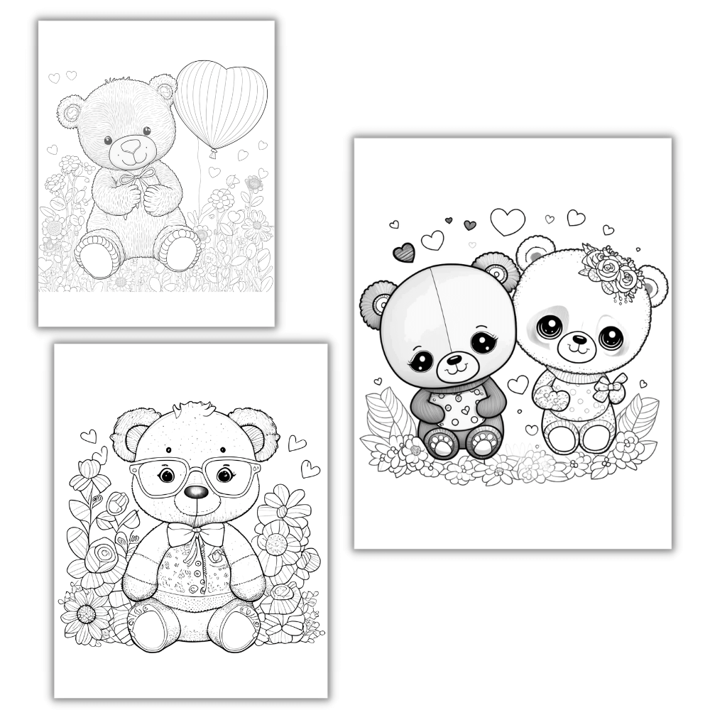 Cute Valentine Coloring Pages – 11 Printable Designs