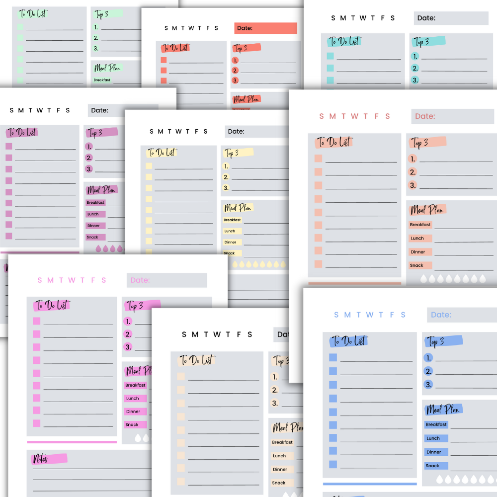 22 Daily Planner Pages