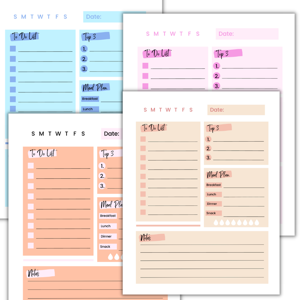 22 Daily Planner Pages