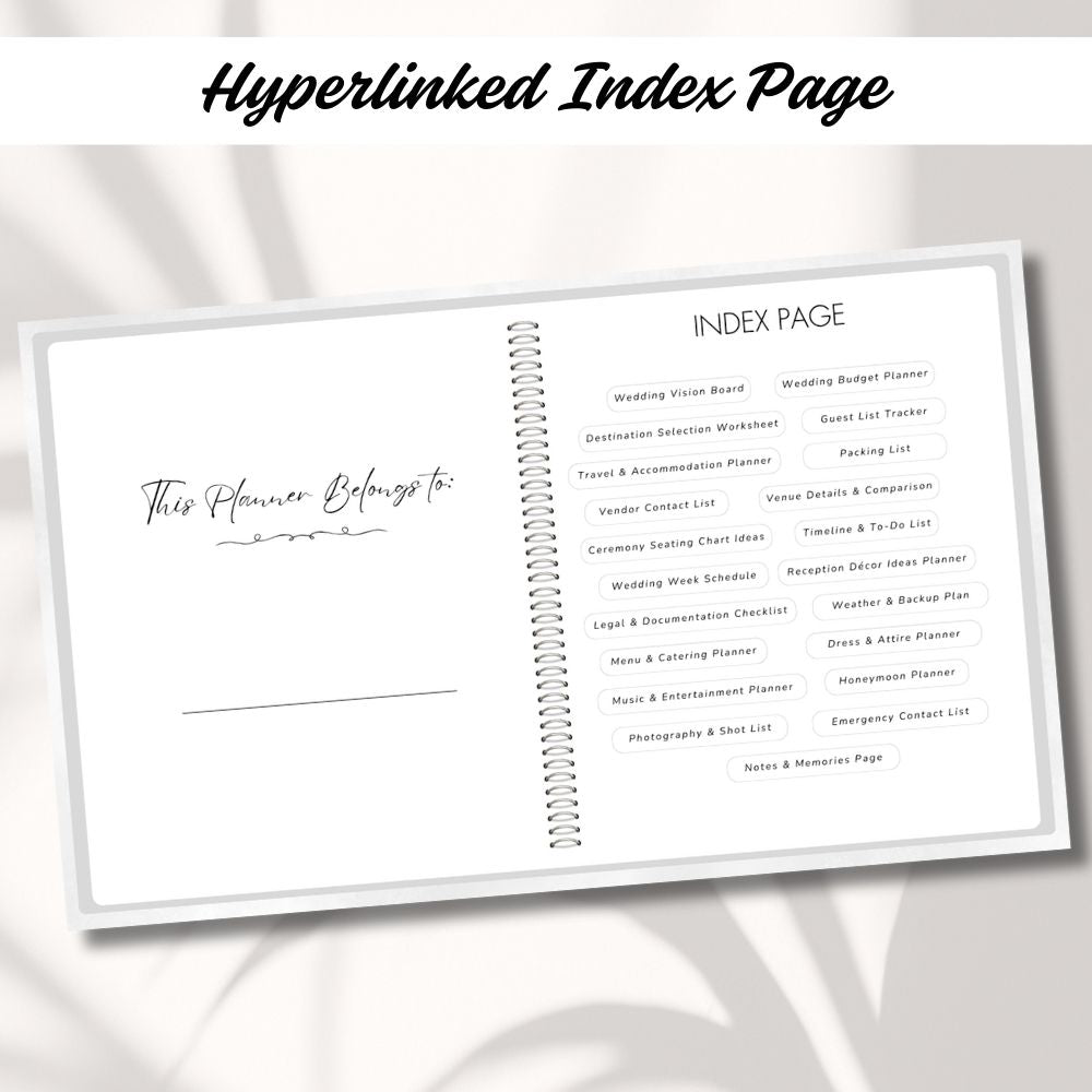 Digital Destination Wedding Planner