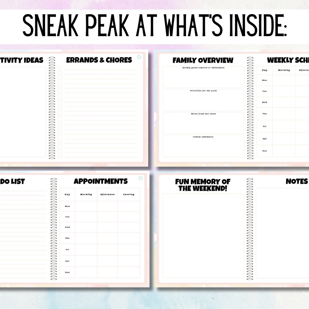 Digital Weekly Family Planner