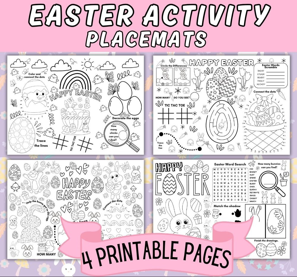 Easter Activity Placemats