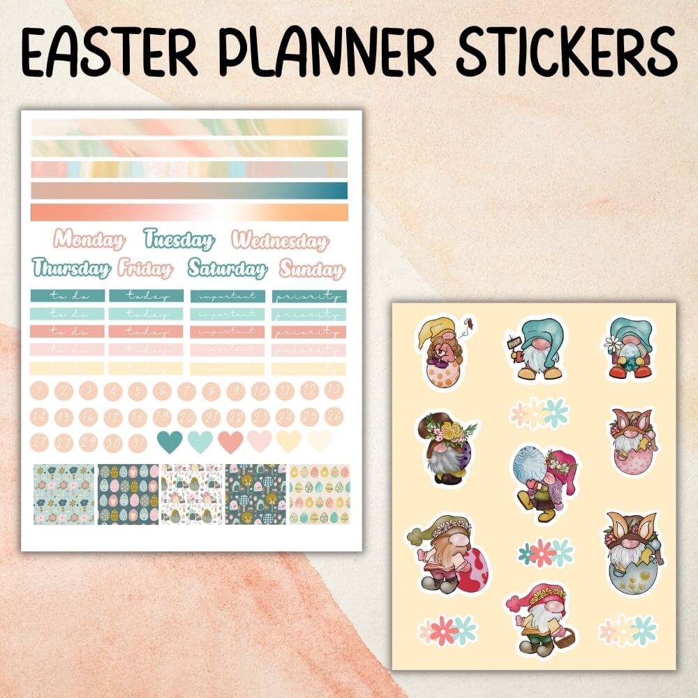 Easter Bundle – 21 Pages of Cute Printable Designs
