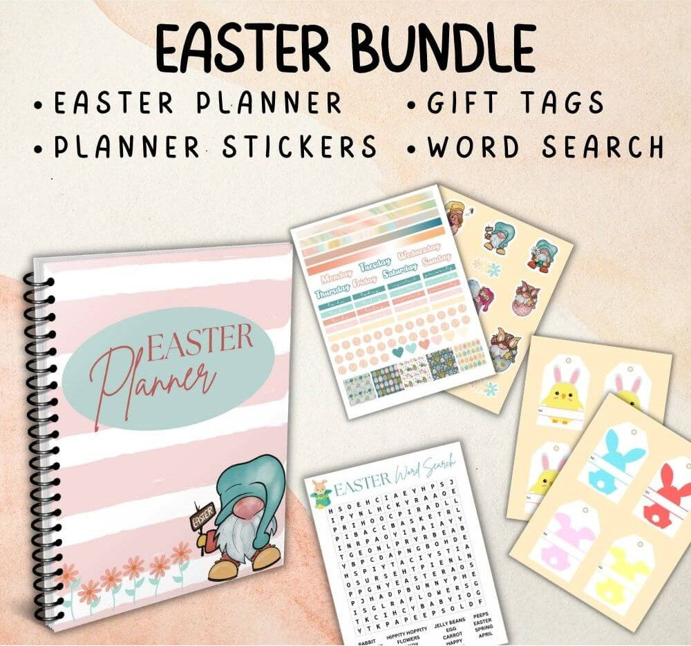 Easter Bundle – 21 Pages of Cute Printable Designs