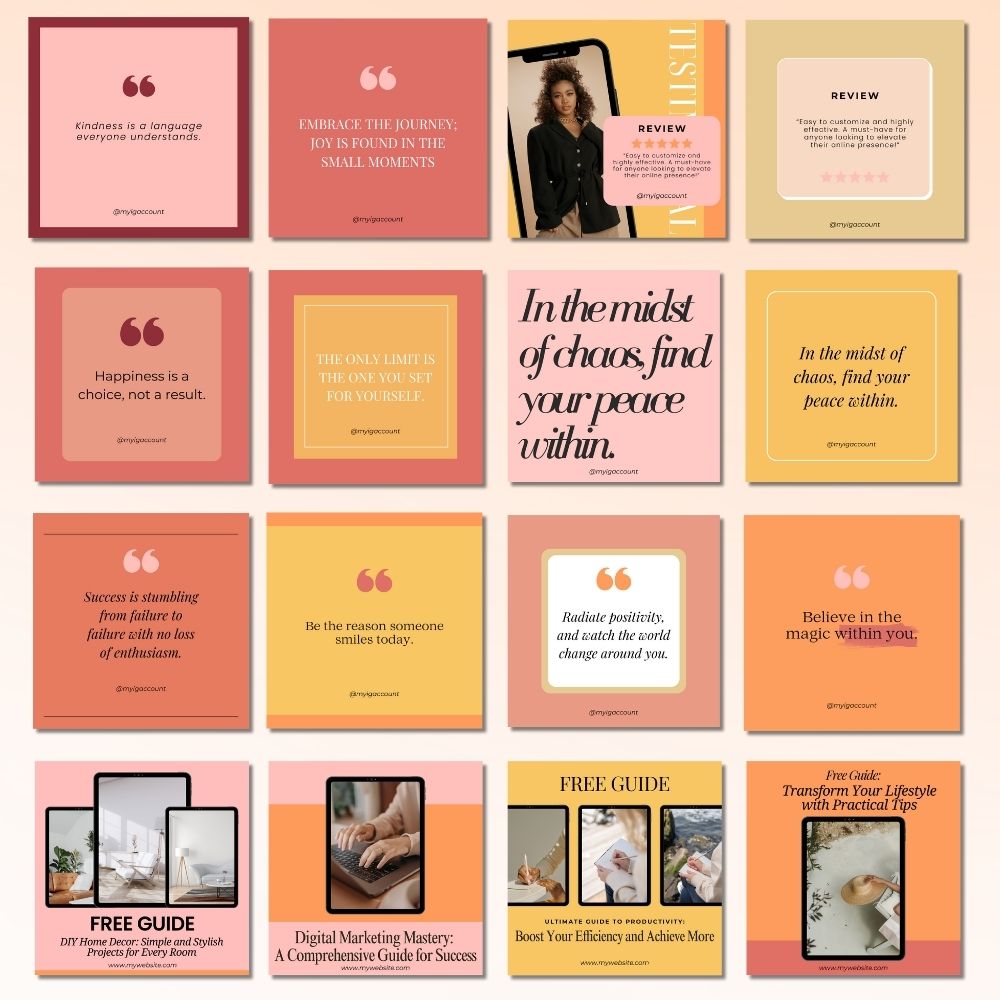Colorful Social Media Templates – 70 Editable Designs