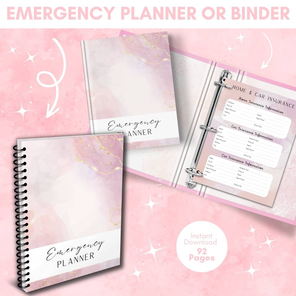 Pink Emergency Planner