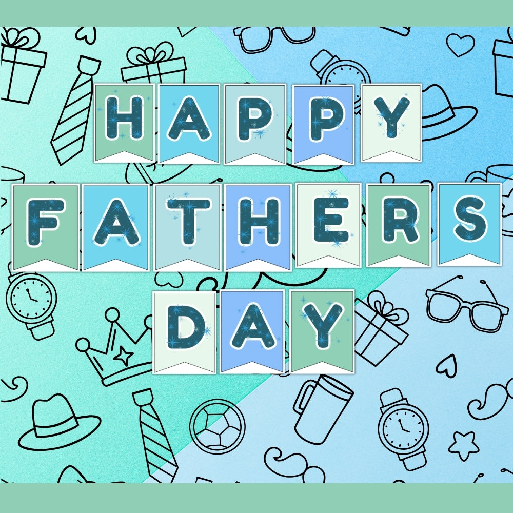 Printable Happy Fathers Day Banner