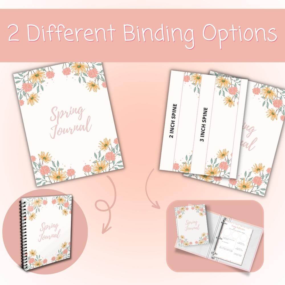 Spring Journal – 113 Page Floral Printable