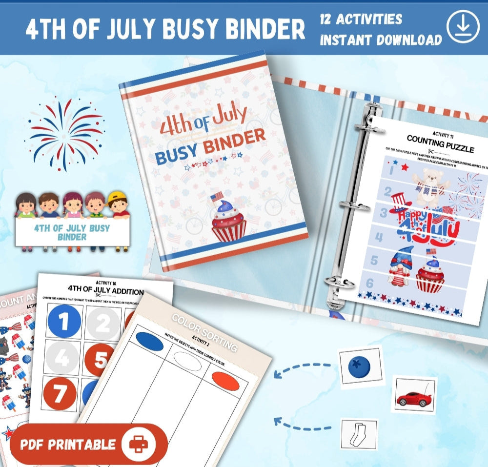 4th of July Busy Binder