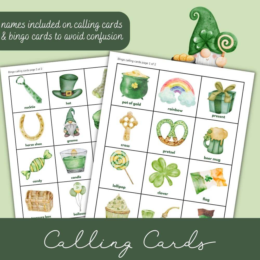 St. Patrick’s Day Bingo – Printable 29-Page Game Pack