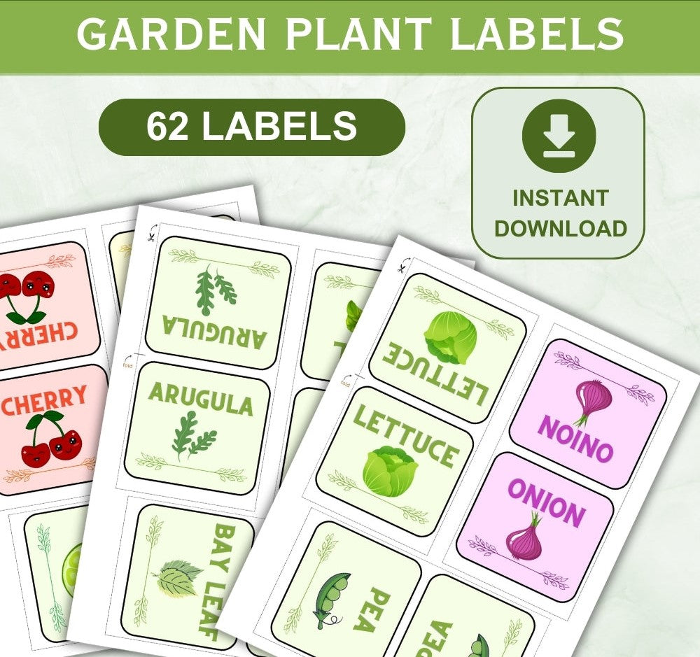 Garden Plant Labels – 62 Printable Templates
