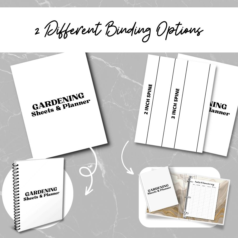 PLR Gardening Planner | Plain Design Editable Garden Templates